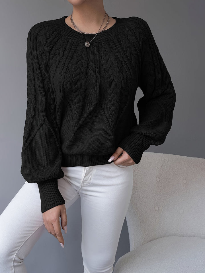 Ellis | Cable-Knit Sweater – Cozy Textured Style for Women