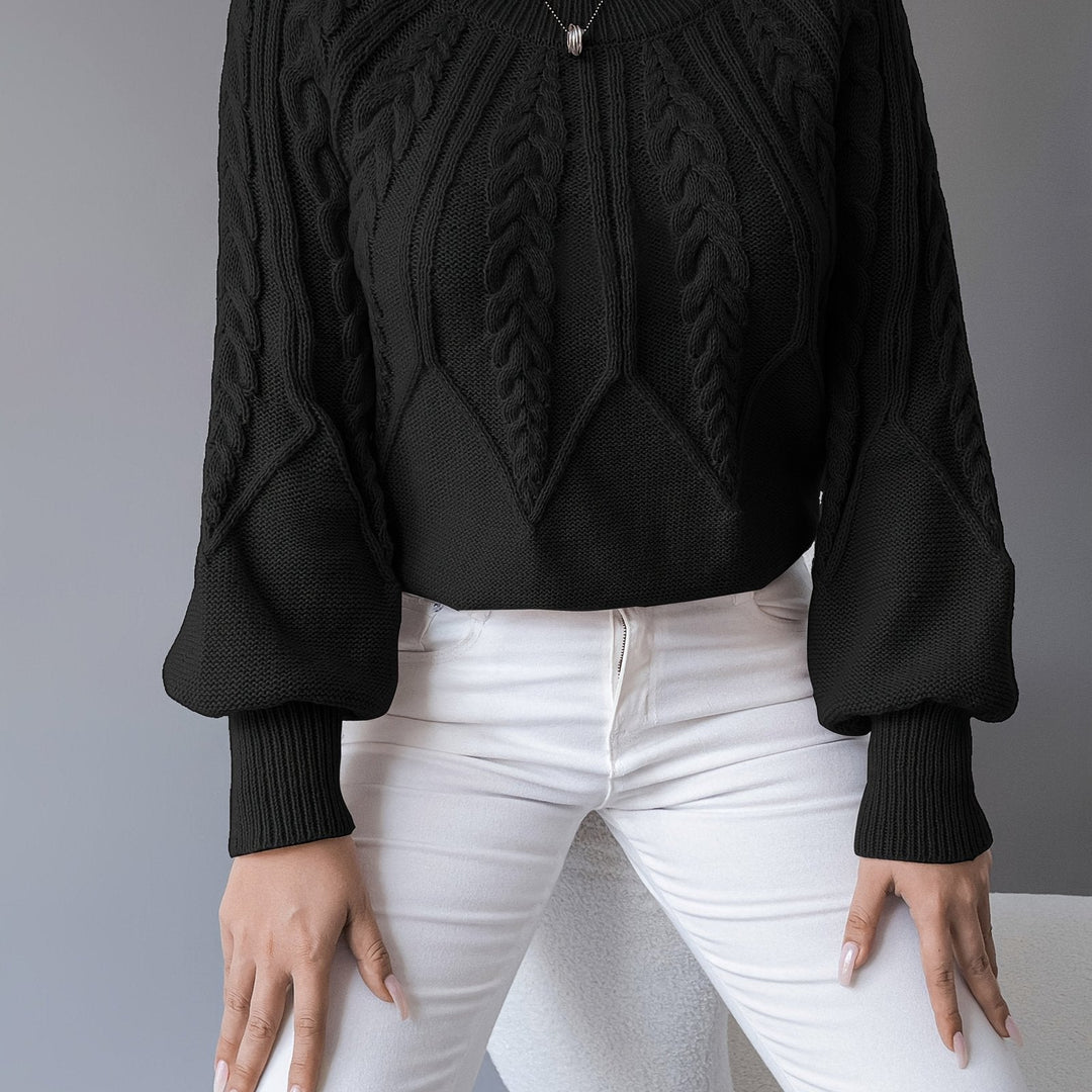 Ellis | Cable-Knit Sweater – Cozy Textured Style for Women