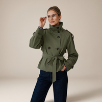 Amelia | Comfortable and Versatile Belted Double-Breasted Trench Coat