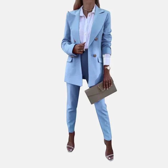 Amelia | Polished And Professional Blazer Two Piece Set