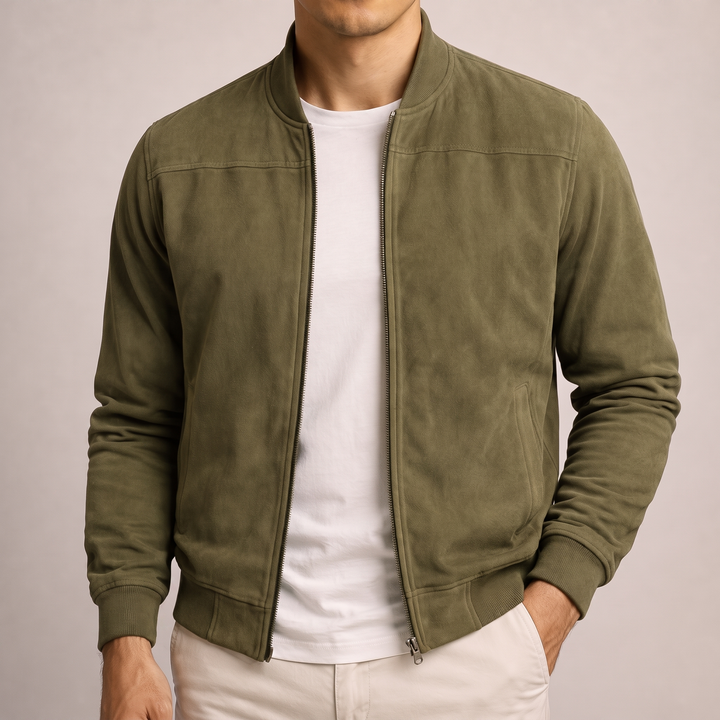 Radcliffe | Bomber Jacket – Classic Suede Style for Men