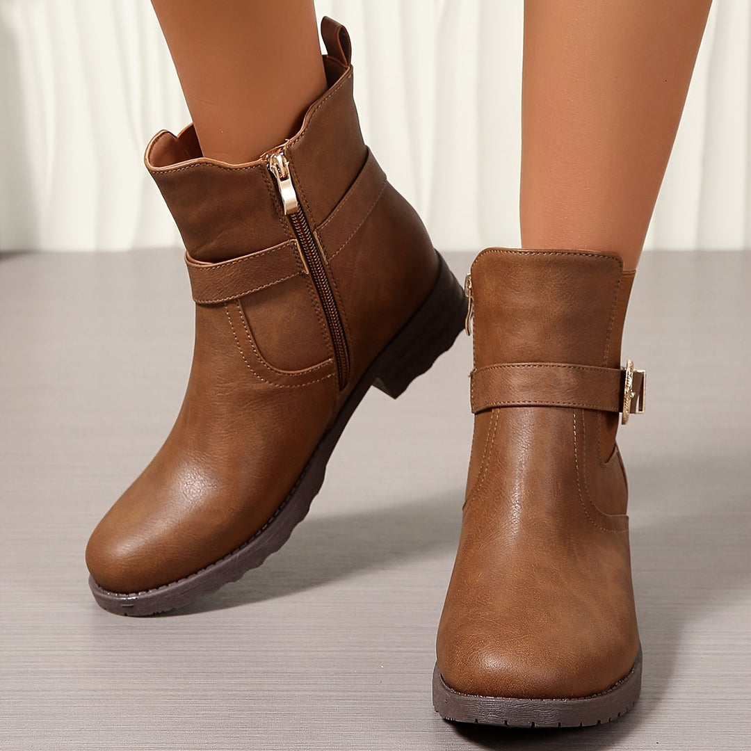 Isla | Stivaletti chic ispirati allo stile western, con fibbia