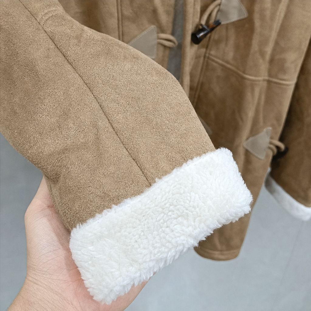Wintlace | Hooded Duffle Coat – Warm Fleece-Lined Style for Women
