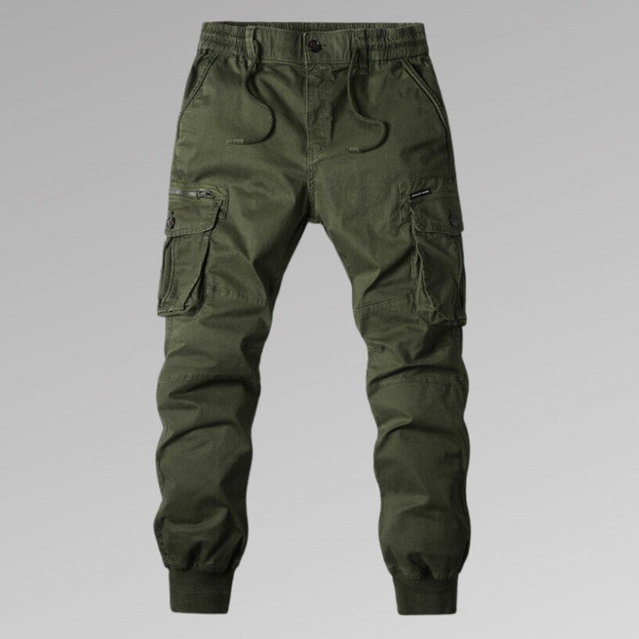 Caleb | Relaxed Fit Jogger Cargo Pants with Ribbed Cuffs
