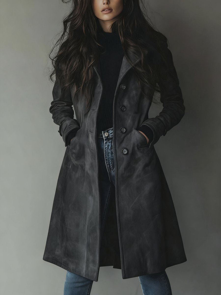 Katie | Sophisticated Longline Tailored Trench Coat