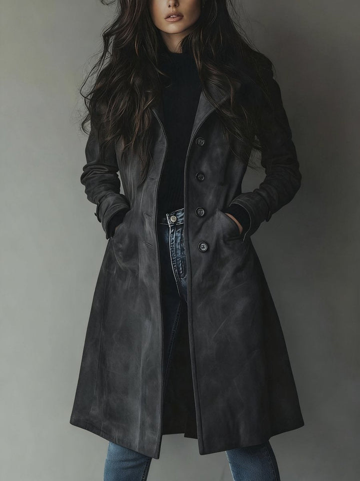 Katie | Sophisticated Longline Tailored Trench Coat