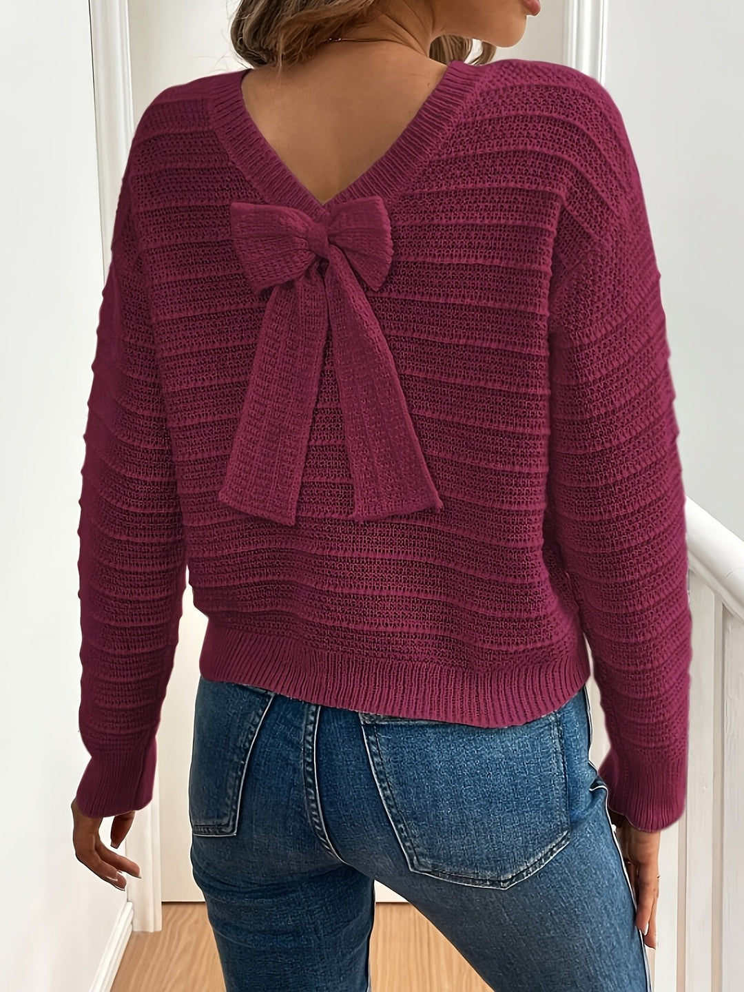 Imogen | Bow-Detail Knit Sweater for Women