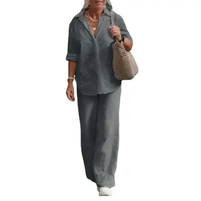 Chloe | Breathable And Luxurious Linen Two Piece Set