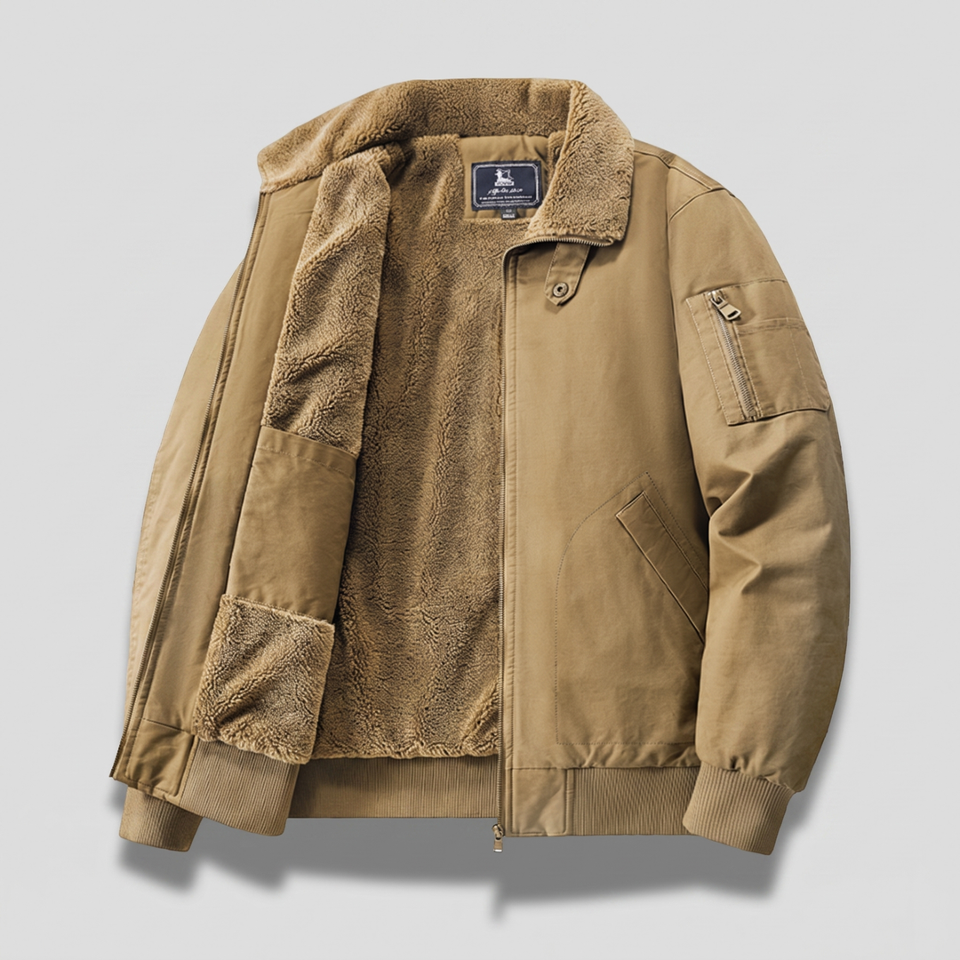 Graham | Fleece Bomber Jacket – Comfortable Style for Men