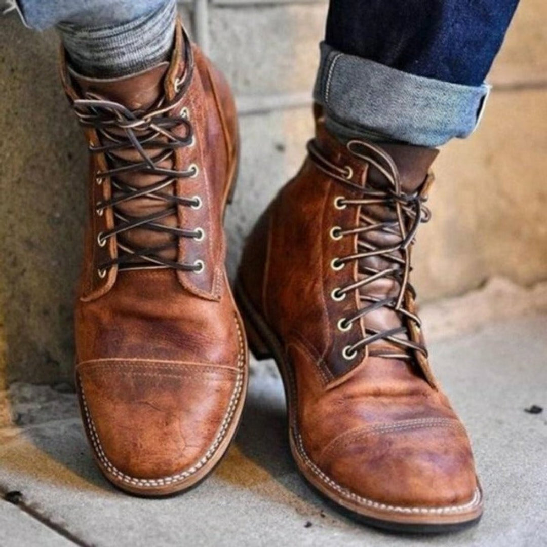 Samuel | Elegant And Fashionable Cap-Toe Men Boots