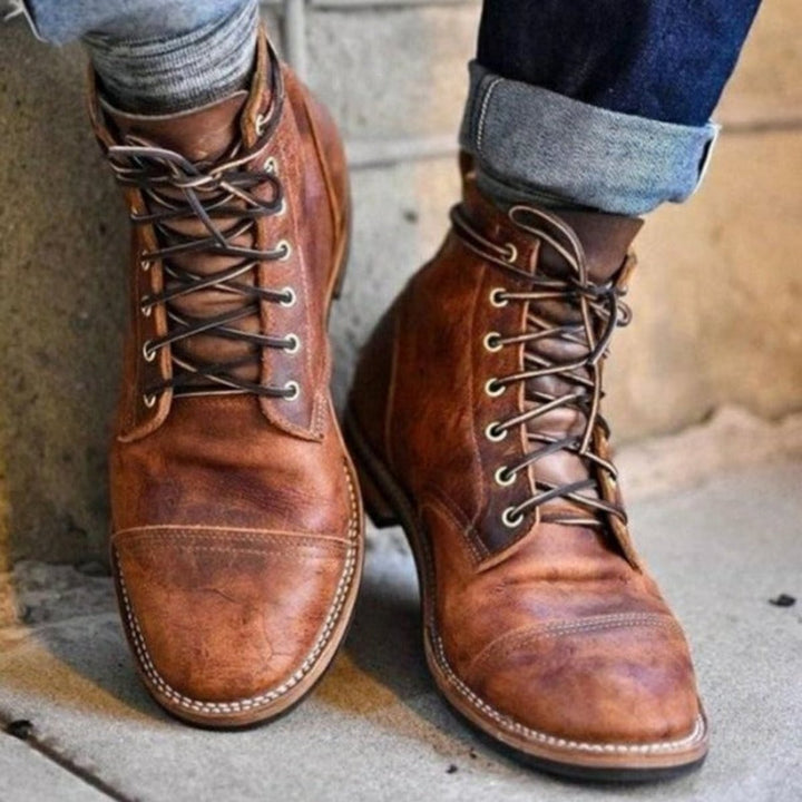 Samuel | Elegant And Fashionable Cap-Toe Men Boots