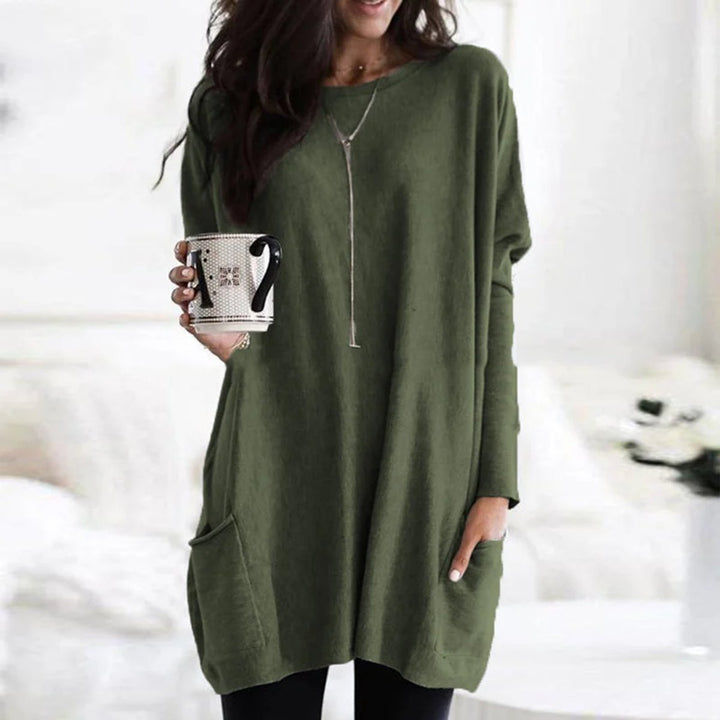 Freya | Oversized Long Sleeve Tunic with Pockets