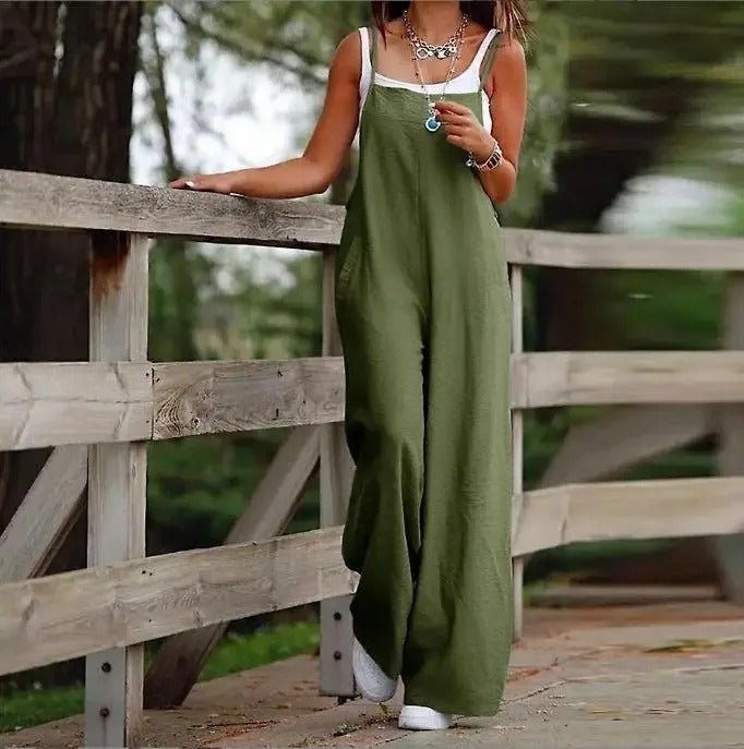 Elfriede | Wide-Leg Jumpsuit for Women with Adjustable Straps