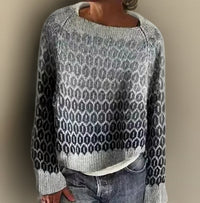 Freya | Elegant Nordic Pattern Knitted Sweater