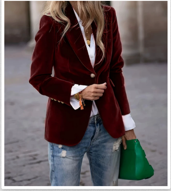 Margot | Blazer en velours luxueux pour femmes