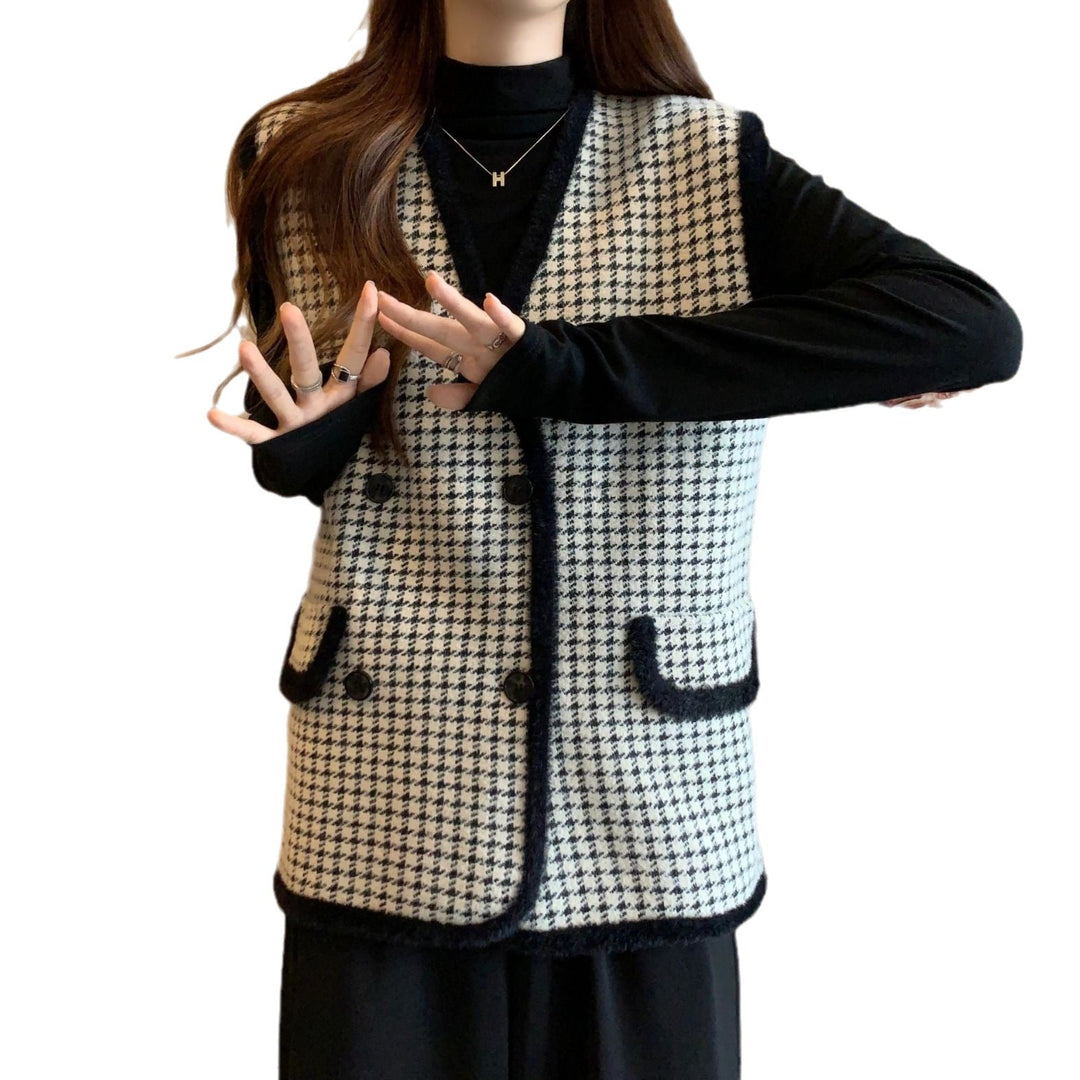 Freya | Elegant Double-Breasted Structured Tailored Vest