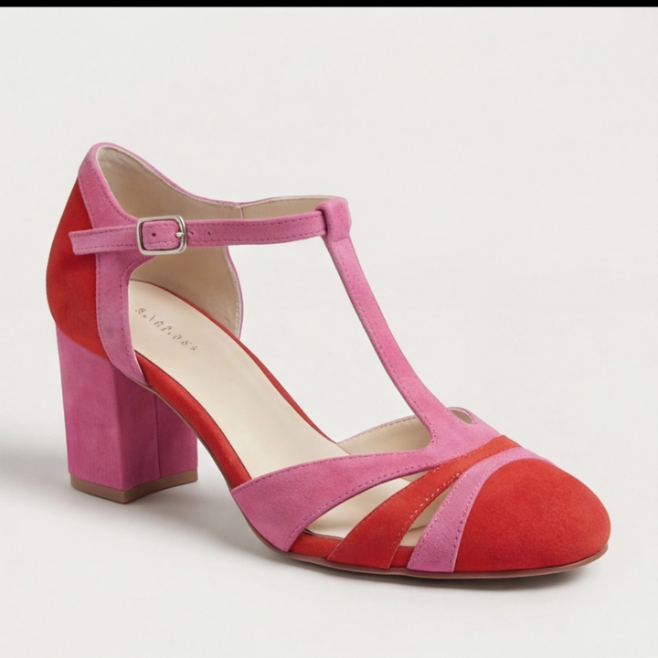 Joanna | Closed Toe T-Strap Heels – Modern Elegance for Women