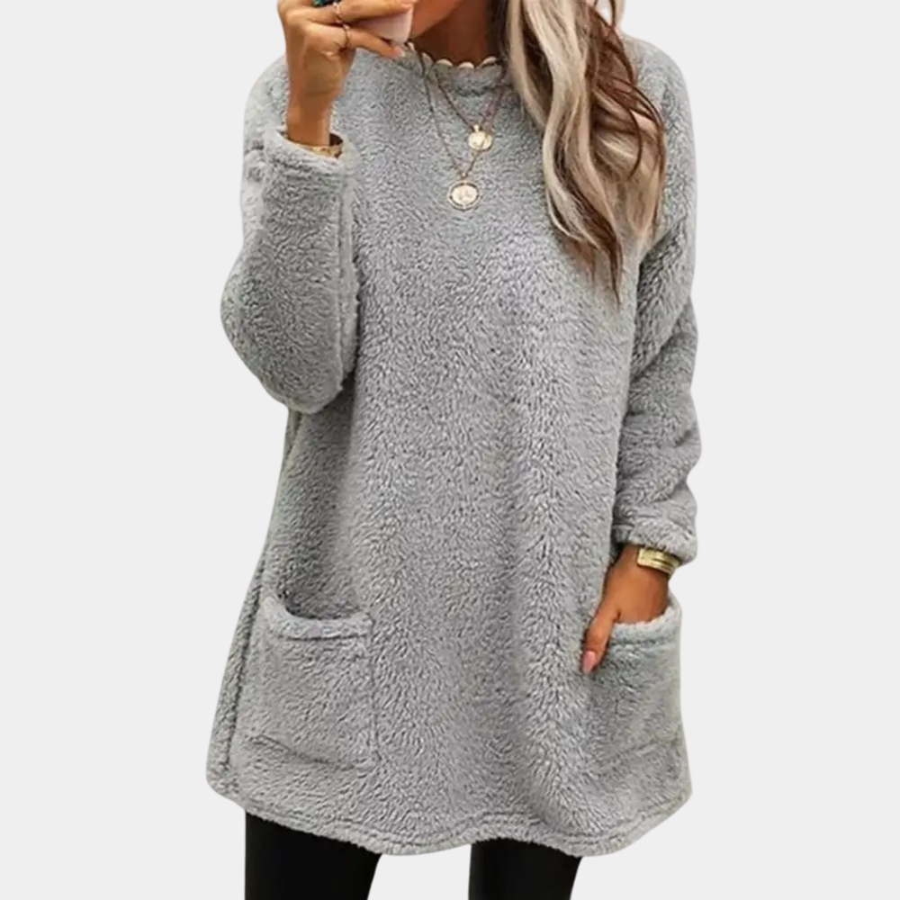 Chloe | Cozy Pocket-Detail Relaxed Everyday Sweatshirt
