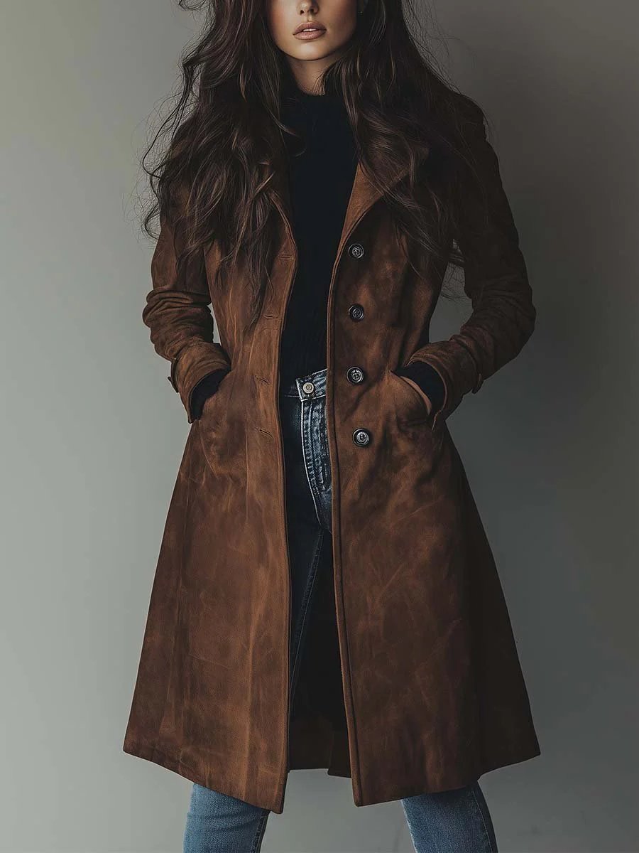 Katie | Sophisticated Longline Tailored Trench Coat
