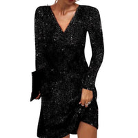 Eloise | Shimmering Sequin Long-Sleeve Mini Dress