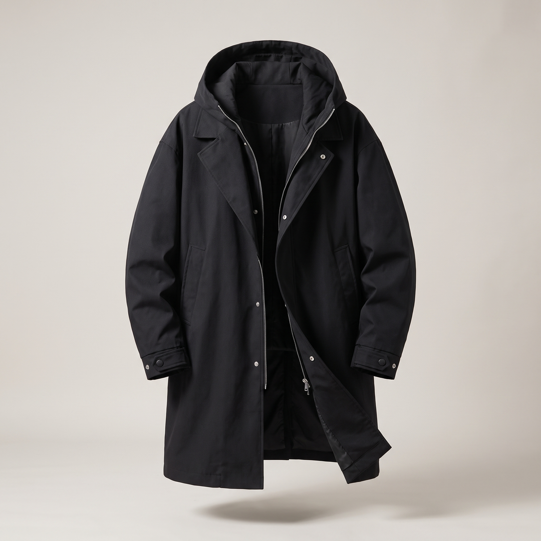Kensington | Overcoat – Lightweight Water-Resistant Design for Men