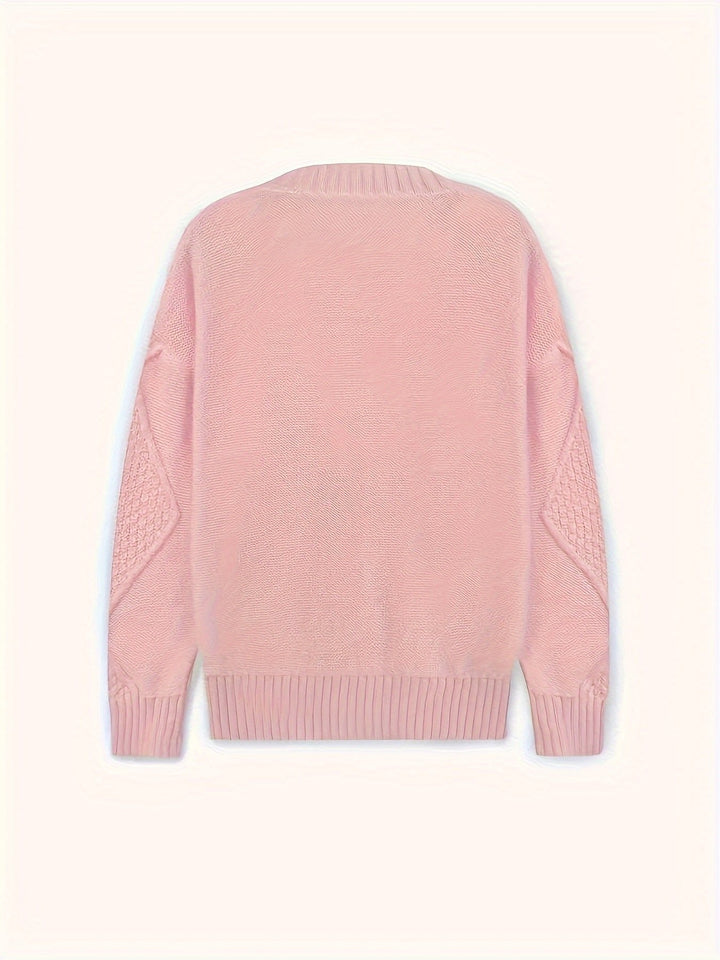 Lucinda | Cable-Knit Cardigan – Cozy Button Front Design