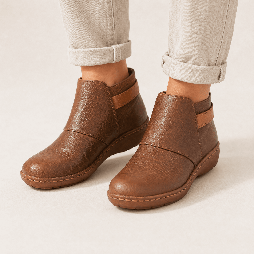 Solena | Ankle Boots – Adjustable Design for Women