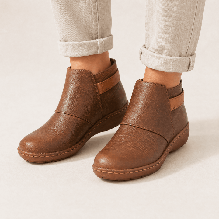 Solena | Ankle Boots – Adjustable Design for Women