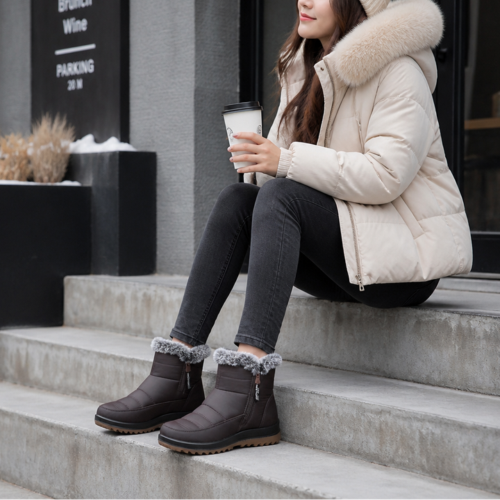 Warmalia | Waterproof Slip-On Snow Boots for Women