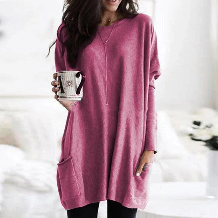 Evelyn | Cozy And Stylish Oversized Pocket Tunic Sweater