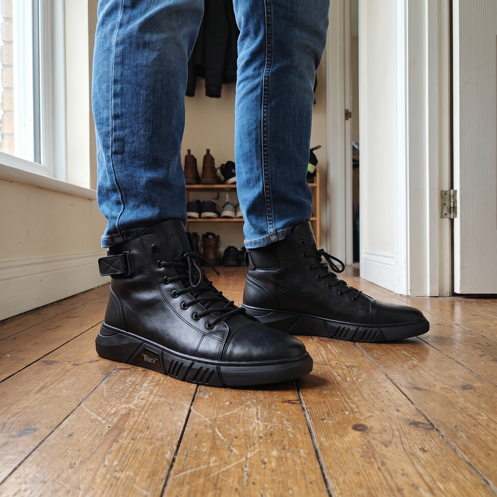 Rugged | Classic Leather High Top Boots for Everyday Wear
