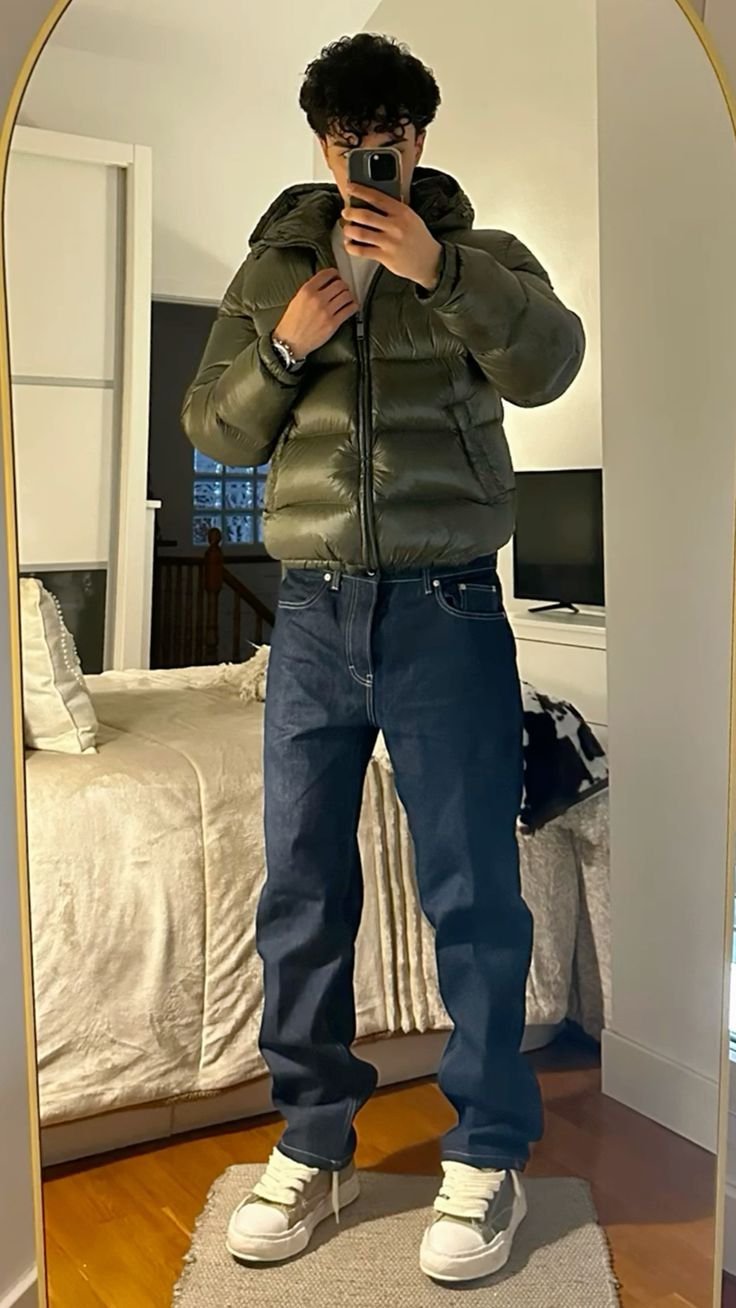 Drune | Puffer Jacket – Modern Hooded Design for Men