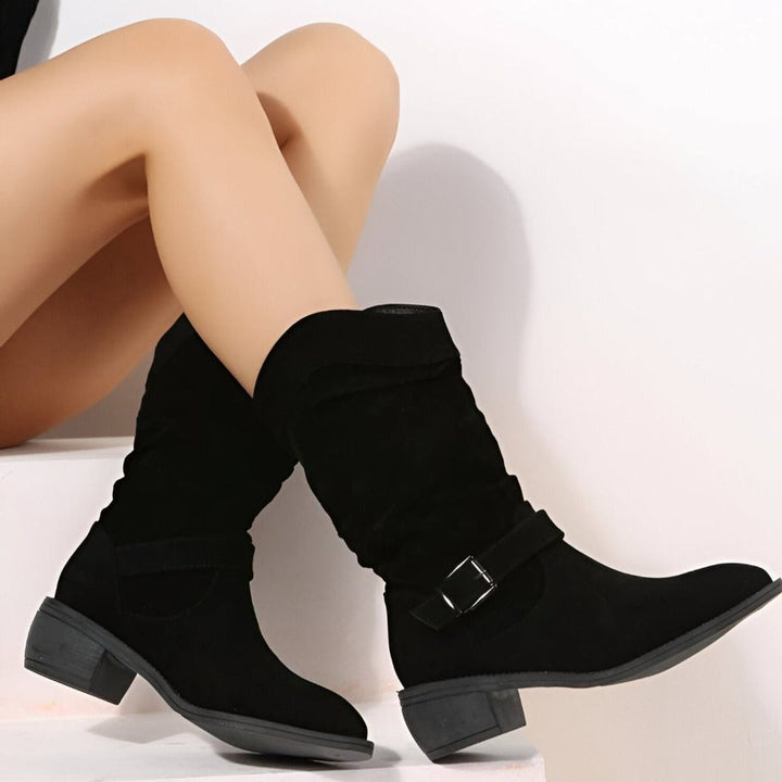 Clara | Chic And Comfortable Faux Suede Knee High Boots