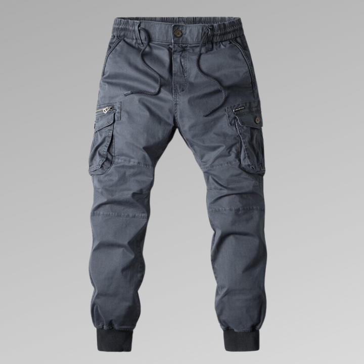 Caleb | Relaxed Fit Jogger Cargo Pants with Ribbed Cuffs