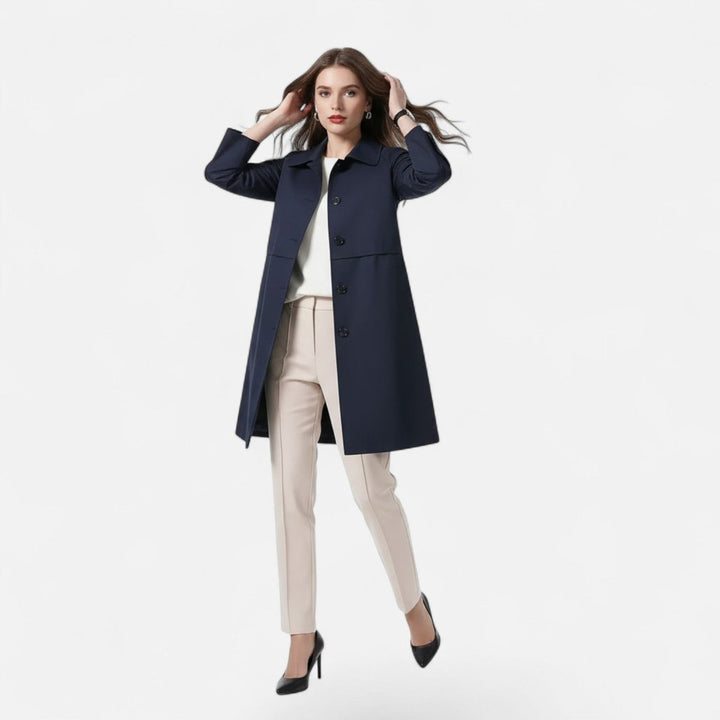 Amelia | Sophisticated And Classic Midi Trench Coat