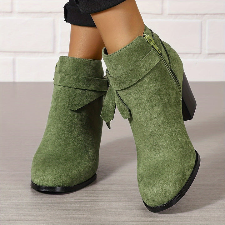 Jessica | Elegant And Stylish Ankle Boots With Block Heel