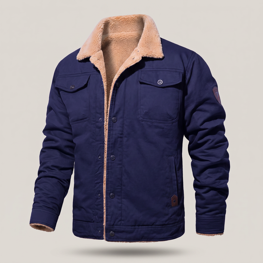 Kairo | Fleece Bomber Jacket – Rugged Comfort for Men