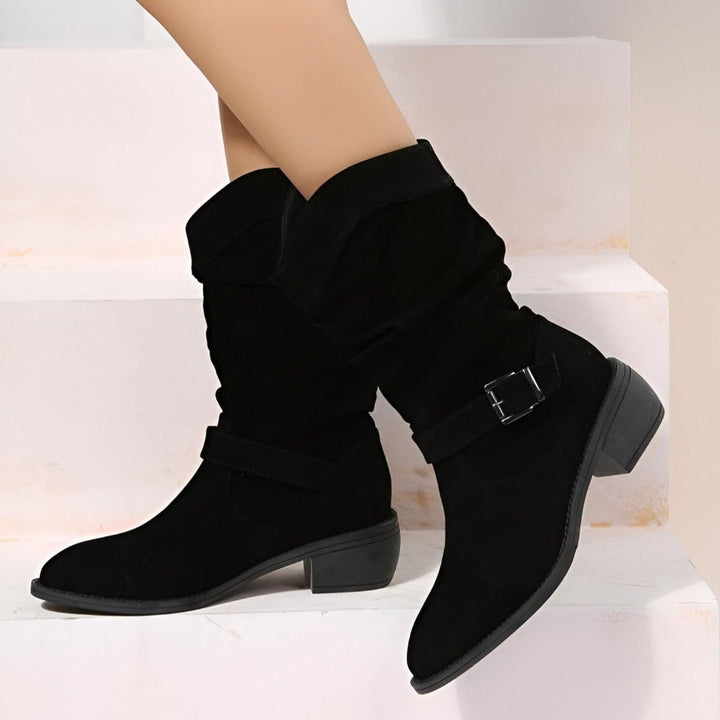 Clara | Chic And Comfortable Faux Suede Knee High Boots