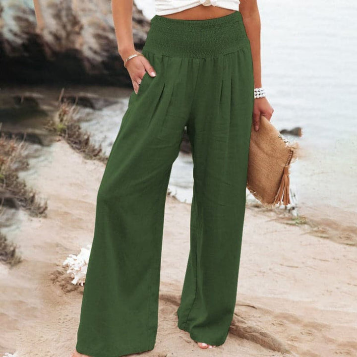 Clara | Breezy And Elegant Linen Wide Leg Pants