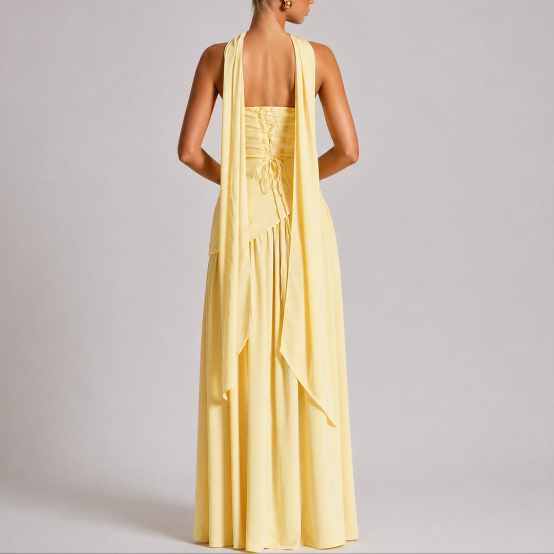 Sophia | Abito lungo elegante e raffinato da matrimonio autunnale