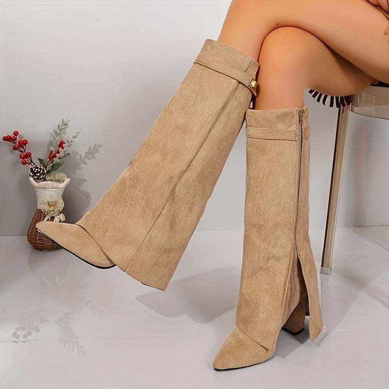 Elowen | Elegante und modische kniehohe Stiefel