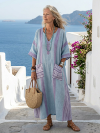 Emily | Stylish and Relaxed Women's Cotton Midi Dress