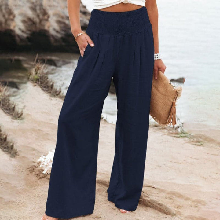 Clara | Breezy And Elegant Linen Wide Leg Pants