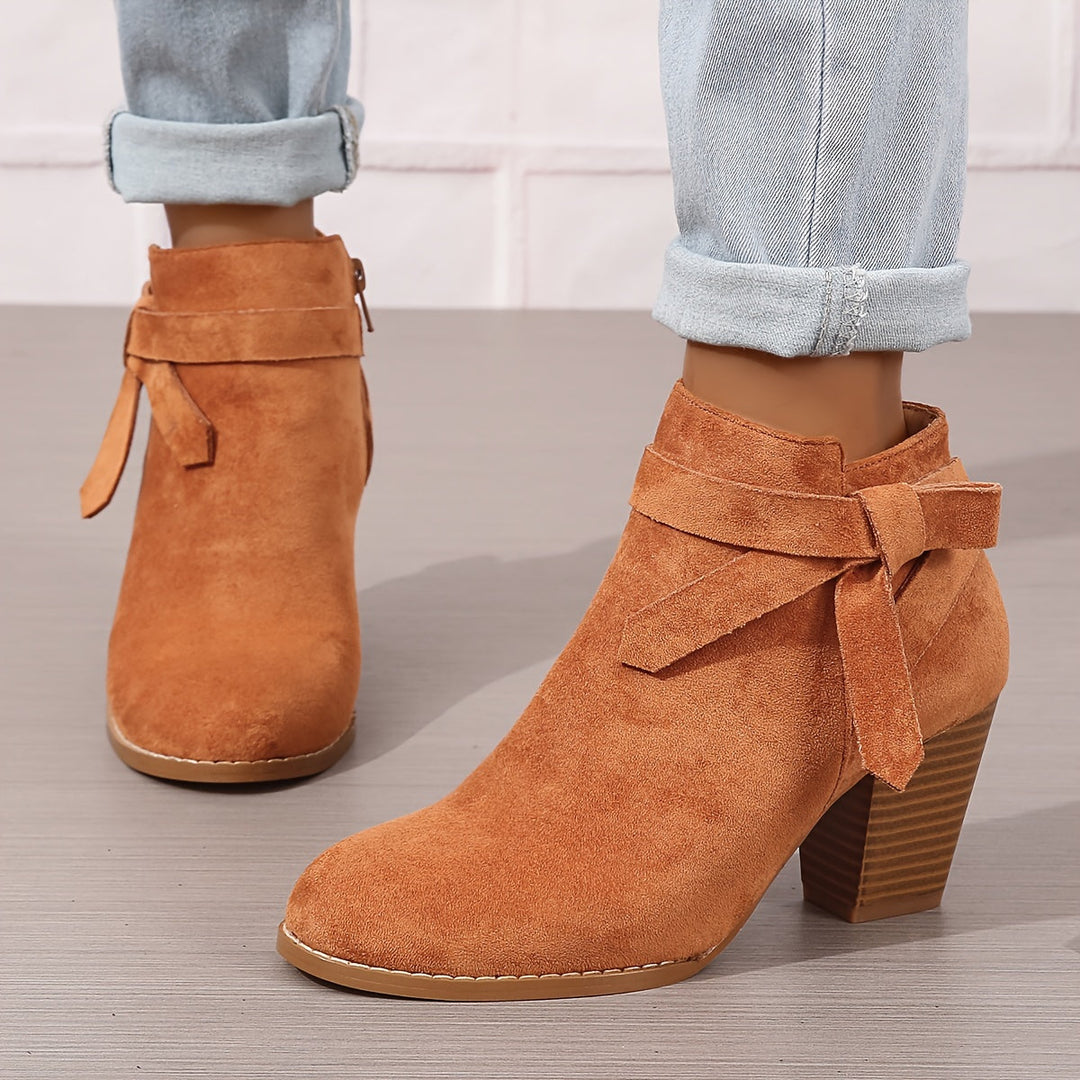 Jessica | Elegant And Stylish Ankle Boots With Block Heel