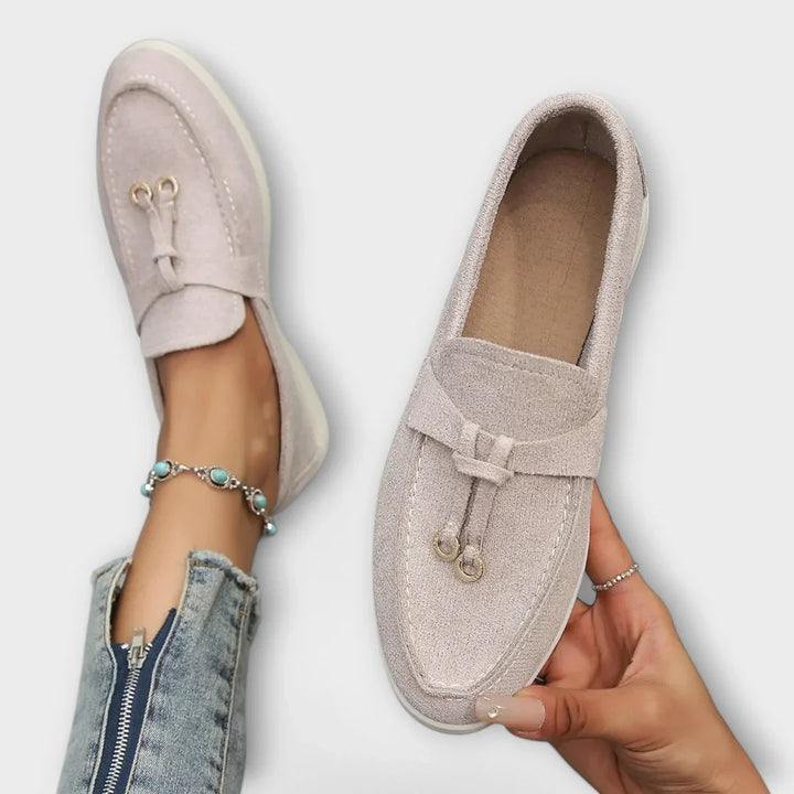 Isabella | Anmutige und schicke flache Leder-Loafer