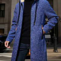 Thomas | Warm and Elegant Hooded Longline Trench Coat