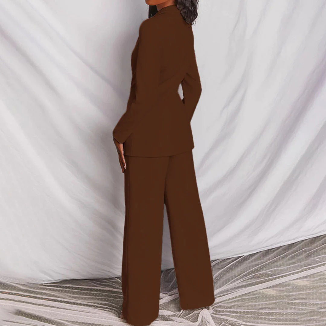Celeste | Completo moderno a due pezzi con blazer e pantaloni