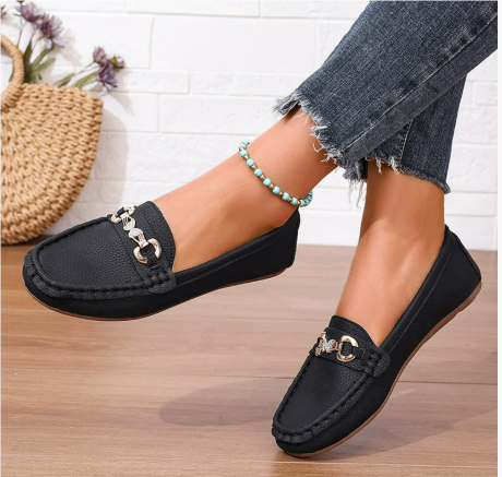Victoria | Mocassins élégants et tendance en cuir minimaliste