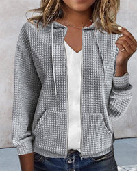 Christine | Lightweight And Versatile Zip-Up Hooded Cardigan
