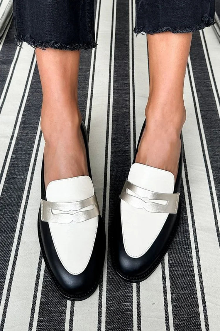 Aurelia | Sophisticated And Stylish Two-Tone Loafers